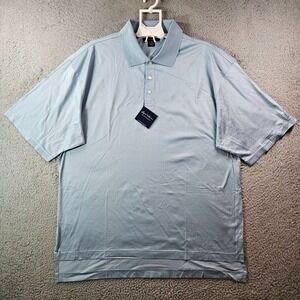 NWT - Byron Nelson Polo Shirt Men XXL Eleven Straight Short Sleeve‎ Blue-Gray